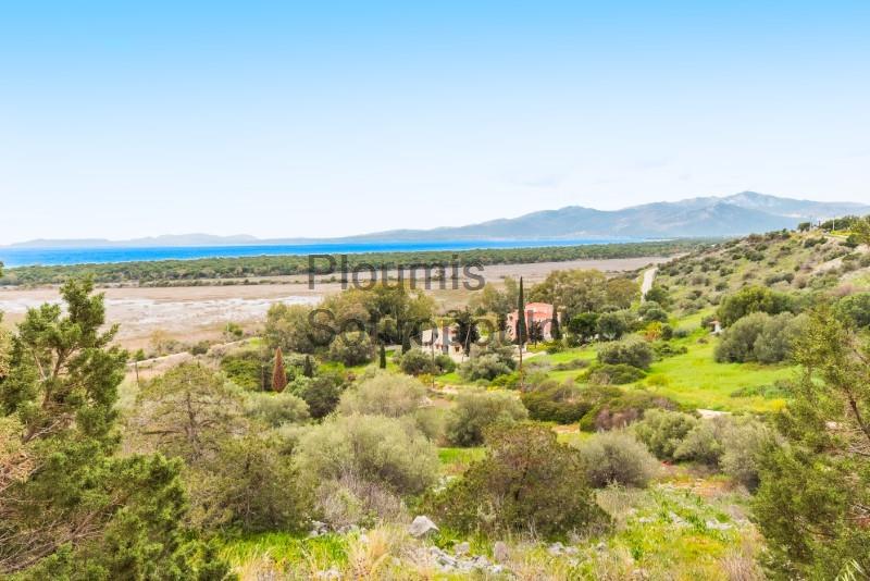 Land plot with open view in Schoinias, Marathon Attica Greece for Sale